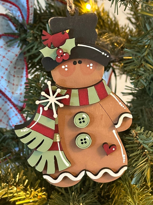 Victorian Gingerbread Gent Ornament