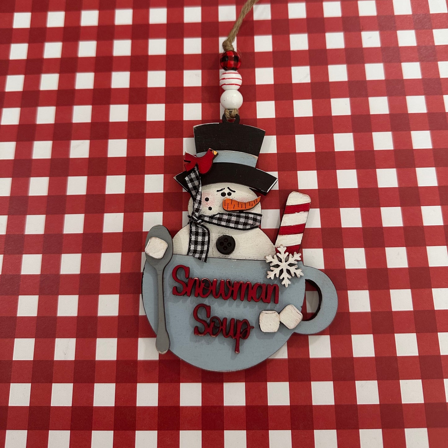 Snowman Soup Ornament